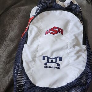 USA White and Blue Men's Wrestling Backpack